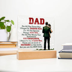 Thank You Dad - Acrylic Square